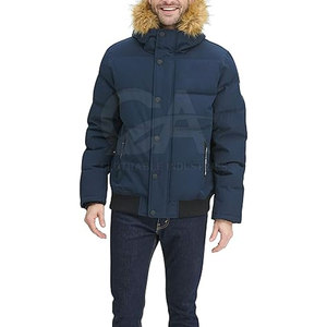 Veste tendance pour homme, parka à capuche en fausse fourrure, manteau d'hiver moderne, utilisation en extérieur, personnalisable - Product Image 3