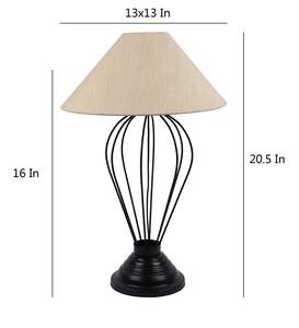 Lámpara de Mesa de Metal Negro Claro para Decoración del Hogar y Oficina, Lámpara de Mesa de Metal Negro para Dormitorio, Sala de Estar, Estudio - Product Image 4