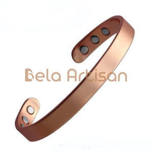 Brazalete de cobre hecho a mano, joyería Premium al por mayor - Product Image 5