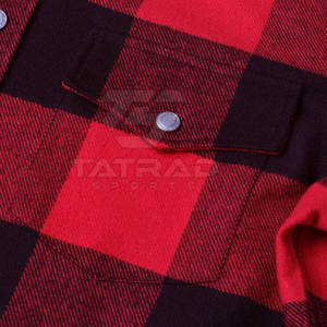 Chemise en flanelle pour homme de haute qualité, manches longues, respirante, légère, écologique, 100% coton, décontractée - Product Image 3