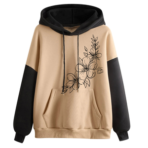 เสื้อฮู้ดผ้าฝ้ายผสมมีฮู้ดสำหรับผู้ชายเสื้อครอปมีฮู้ดพิมพ์ลายแบบลำลอง - Product Image 2