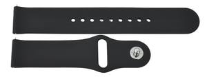 JD1606 Black Unisex Sports <b>Watch</b> Band Lightweight Adjustable Water-Resistant Silicone 20-22mm Stainless Steel Buckle Smart <b>Watch</b> - Product Image 2