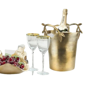 Cubo de hielo de doble pared de acero inoxidable con mango, elegante, duradero y perfecto para fiestas y uso en el bar del hogar - Product Image 2