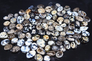 หินอัญมณีทรงหลวมรูปวงรีหินโมราโมราเจียระไนแบบเรียบของ Sulemani จากธรรมชาติ - Product Image 6