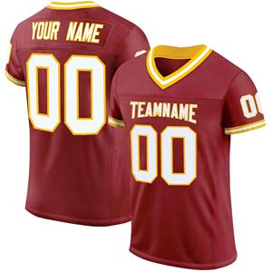 Maillots de football américain vierges en sublimation en gros, polyester, équipe sportive, t-shirts de rugby, maillots de football - Product Image 3