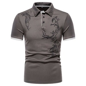 Camisas de Talla Grande para Hombre de Diseño Personalizado y Marca Privada, Tejidas, Sólidas, 100% Algodón, Transpirables, de Manga Corta, Casuales, Bordadas - Product Image 3