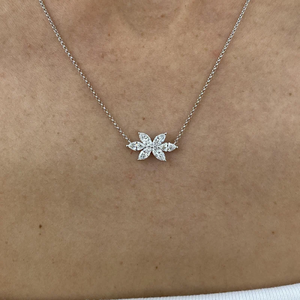 Haut de gamme IGI certifié Marquise VVS laboratoire cultivé diamant 14k or massif collier pendentif Fine mode luxe femmes bijoux vendeur - Product Image 2