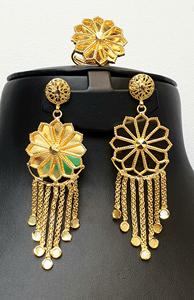 Nuevo Conjunto de Collar con Colgante Chapado en Oro de 24K para Mujer, Estilo Árabe Clásico, Joyería Fina para Bodas y Fiestas, Regalo - Product Image 3