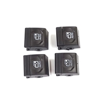 غطاء زر إصلاح مفتاح رفع النافذة BDP1210-2 مكون من 4 قطع لسيارات كليو MK5 وكابتور MK2 ذات 5 أبواب 254107073R