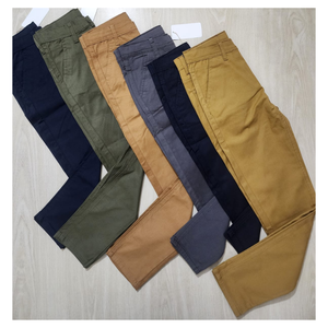 Pantalon Chino Décontracté Homme Respirant de Haute Qualité, Coupe Droite, Taille Mi-Haute, Fermeture Éclair, Coton/Spandex Satiné, Multicolore, Confort Quotidien - Product Image 3
