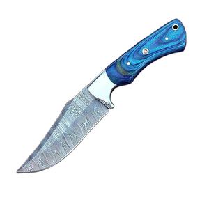 Gran oferta, cuchillo de caza de hoja fija de acero de Damasco personalizable, funda de dólar, alta durabilidad, 3 años de garantía, Camping al aire libre, OEM - Product Image 1