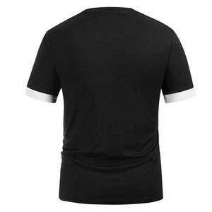 Color de contraste OEM personalizado último diseño nuevo estilo de moda algodón poliéster ropa de hombre de talla grande conjuntos de Hombre Ropa de verano - Product Image 2