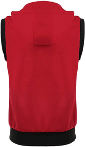 เสื้อฮู้ดแขนกุดสำหรับผู้ชายผ้าคอตตอนผสมแฟชั่น100% สำหรับฟิตเนสกล้ามเนื้อน้ำหนักเบา - Product Image 2