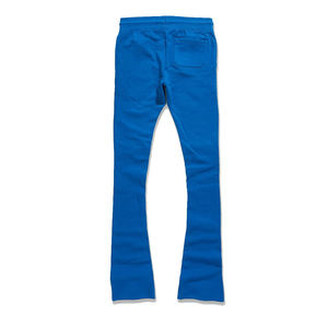 Service OME Survêtement pour homme Couleur bleue Pull à capuche avec poche kangourou Pantalon de survêtement empilé Survêtements pour adulte - Product Image 5