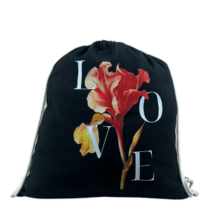 Mochila con cordón de algodón y yute, unisex, ligera, ecológica, bolsa de gimnasio, suave, de gran capacidad, reutilizable, para viaje - Product Image 1