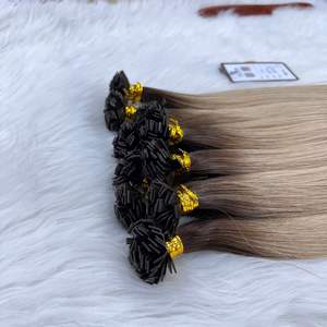 Premium vietnamita cuerpo ondulado estilo punta plana máquina doble trama para Color recto Remy extensiones de cabello humano cabello - Product Image 6