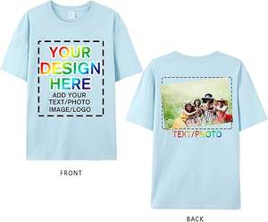 Camiseta informal deportiva de verano para hombre, 220gsm, algodón, manga corta, transpirable, holgada, Color sólido, camisetas digitales - Product Image 5