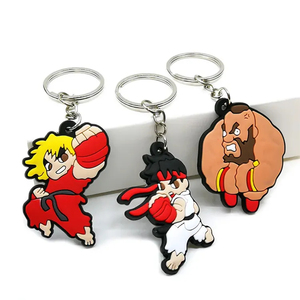 Custom Keychain Anime Rubber Promotional Gift Keychain Silicone PVC Key Ring PVC Soft Rubber Car Key Chain Dispensing <b>Machine</b> - Product Image 4