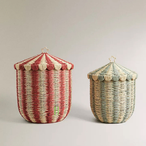 Adorable Cesta de Mimbre con Forma de Carpa de Circo, Cesta de Almacenamiento de Papel Única, Organizador de Juguetes, Se Acepta OEM de Vietnam - Product Image 6