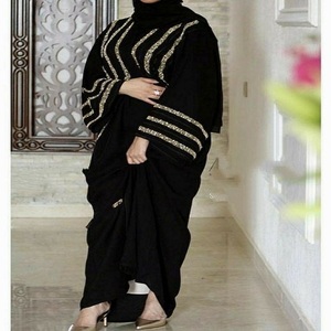 Abaya ชุดยาวสไตล์อิสลามสำหรับผู้หญิง,ชุดเดรสสไตล์ปากีสถานสำหรับผู้หญิงมุสลิมสไตล์อบายะห์ - Product Image 4