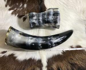 Haute Qualité Style Viking Corne À Boire Taille Personnalisée Poli Technique Offre Spéciale Produit Logo Personnalisé Conception Pas Cher Price-HF CRAFTS - Product Image 1
