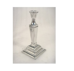 Set of 3 Pcs <b>Silver</b> Color Metal Taper Candle Holder Stand for Dinner Table New Arrival Latest Design - Product Image 6