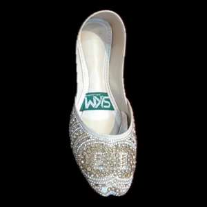 Chaussures Khusa élégantes et fabriquées à la main pour femmes, chaussures brodées de haute qualité, design plat, utilisation en intérieur, top modèles pour filles de printemps - Product Image 4