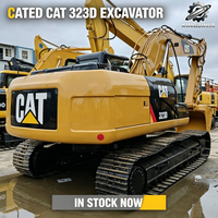 Excavatrice sur chenilles Caterpillar 323D, 23 tonnes, excavatrice moyenne, moteur Cat C6.4 ACERT, d'occasion, américaine, pour travaux de terrassement