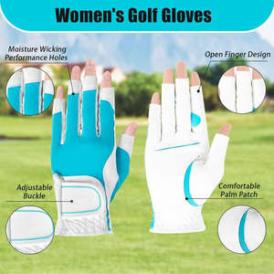 Fabricante Venta Caliente Premium Mano Izquierda Cabretta Guantes de Golf de Cuero Transpirable Calidad Elegante Piel de Oveja Logotipo Personalizado Hombres - Product Image 2