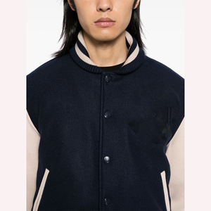 Vente en gros veste universitaire en laine mélangée pour homme blouson de baseball personnalisé pour homme style universitaire streetwear oem odm - Product Image 5