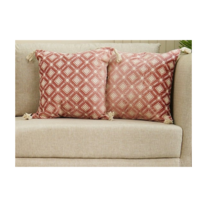 White 16x16in 100% Cotton Embroidered Butti <b>Cushion</b> Dyed With Natural Colors For Export Buyers & Global Dispatch Quick Shipping - Product Image 6