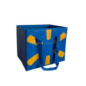 Sac d'épicerie réutilisable écologique avec logo personnalisé sac de boîte à provisions non tissé recyclable en tissu non tissé - Product Image 5