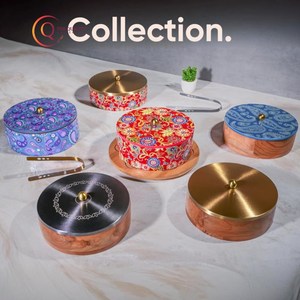 Casserole en bois d'acacia tendance de conception moderne faite à la main à bas quantité minimale de commande avec couvercle personnalisé couvercle poli brillant et pince vente directe d'usine - Product Image 6