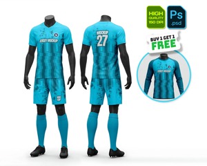 Ensembles d'uniformes de football en jersey de polyester à séchage rapide et légers, grandes tailles, couleurs et tailles personnalisées OEM, shorts de sport unis teints automatiquement - Product Image 2
