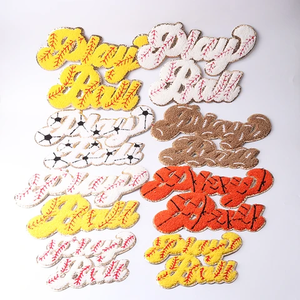 Parche de chenilla PU bordado con letras personalizadas Iron-On Varsity para accesorios de ropa colores personalizados de alta calidad - Product Image 2