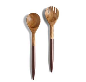 Utensilios para Ensalada de Madera de Acacia Ecológicos, Aptos para Lavavajillas, Hechos en India al Mejor Precio, Venta al por Mayor de Fábrica - Product Image 2