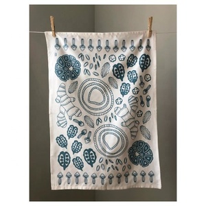 Kitchen Crabberries Pomegranate Printed Cotton <b>Waffle</b> Weave Dish Cloth Coffee <b>Machine</b> Special Water Absorb Square Towel Cleaner - Product Image 6