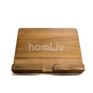 Adjustable Natural Teak Wooden <b>Tablet</b> <b>Stand</b> Cookbook Holder Foldable Display Rack for Kitchen Counter Office Desk Handmade - Product Image 2