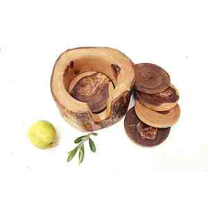 Sous-verres personnalisés en bois de noyer Tapis de boisson faits à la main de qualité supérieure Fabricant indien Exportateur en gros - Product Image 2