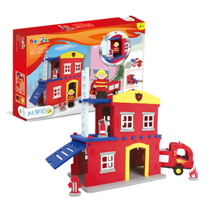 Kit de Modélisme 3D en Mousse Station de Pompiers – Jouet de Construction Camion de Pompiers DIY – Ensemble Créatif Éducatif pour Enfants – Cadeau - Product Image 3