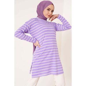 Túnica rayada Lila ropa de gimnasia - Product Image 2