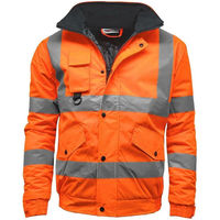 Oferta 2025: Ropa de Alta Visibilidad Unisex en Amarillo/Azul Marino, Poliéster, Impermeable, Certificación CE, Resistente a la Abrasión, para Minería y Construcción
