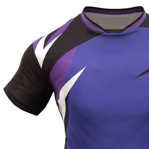 Comfortable Men Rugby Uniform Set Soft Fabric Short Sleeve And Matching Shorts Team Colors For Outdoor Training Daily Wear - Product Image 5