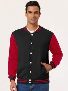 แจ็กเก็ตทีมตัวแทนเลตเทอร์แมน/แจ็กเก็ตเบสบอลทำเองพิมพ์โลโก้ - Product Image 2