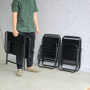 Living Room <b>Folding</b> Farmhouse Tea <b>Table</b> and Chairs Set Minimalist Design Convertible CBCF293 - Product Image 6
