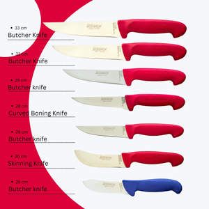 Cuchillo de carnicero de acero inoxidable 4028 de Chef profesional de calidad superior Atainox 53-55 HRC hecho en Turquía para uso de carne - Product Image 2