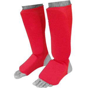 Protège-tibias en mousse EVA légère de couleur personnalisée, revêtement en tissu respirant, protection de la voûte plantaire réglable, élastique, Taekwondo MMA - Product Image 2