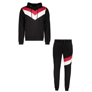 Survêtements en éponge française en détresse de haute qualité pour hommes impression bouffée Streetwear coton pantalons de survêtement personnalisés ensembles à capuche - Product Image 3