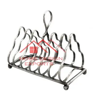 Classic Design Nickel Antique Finished Metal Toast And Bread Slice Holder Rack At Wholesale price