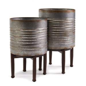 Jardinière en métal bronze antique de luxe, directement de l'usine, résistante aux intempéries, pot pour plantes succulentes d'intérieur avec support métallique, vente flash, jardinières - Product Image 5